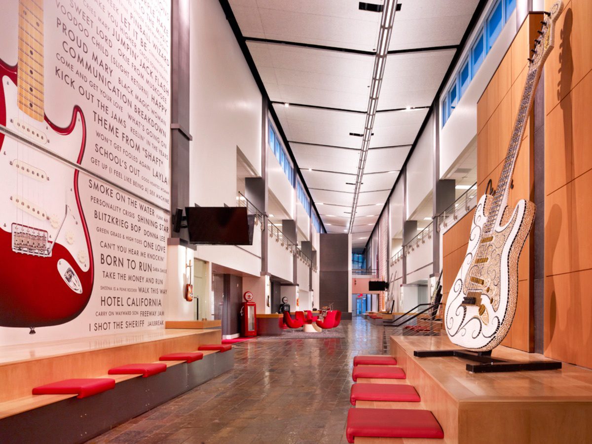 Fender showroom in Scottsdale